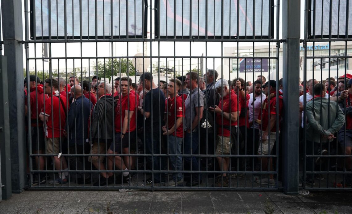 Liverpool fans queue for Champions League final