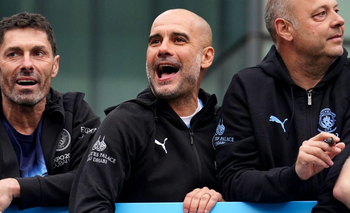 Guardiola celebrates title win