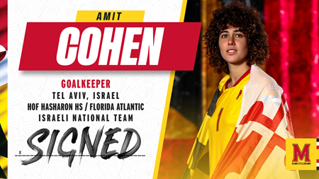 Israeli National Team Keeper Amit Cohen Signs With Maryland Women’s Soccer