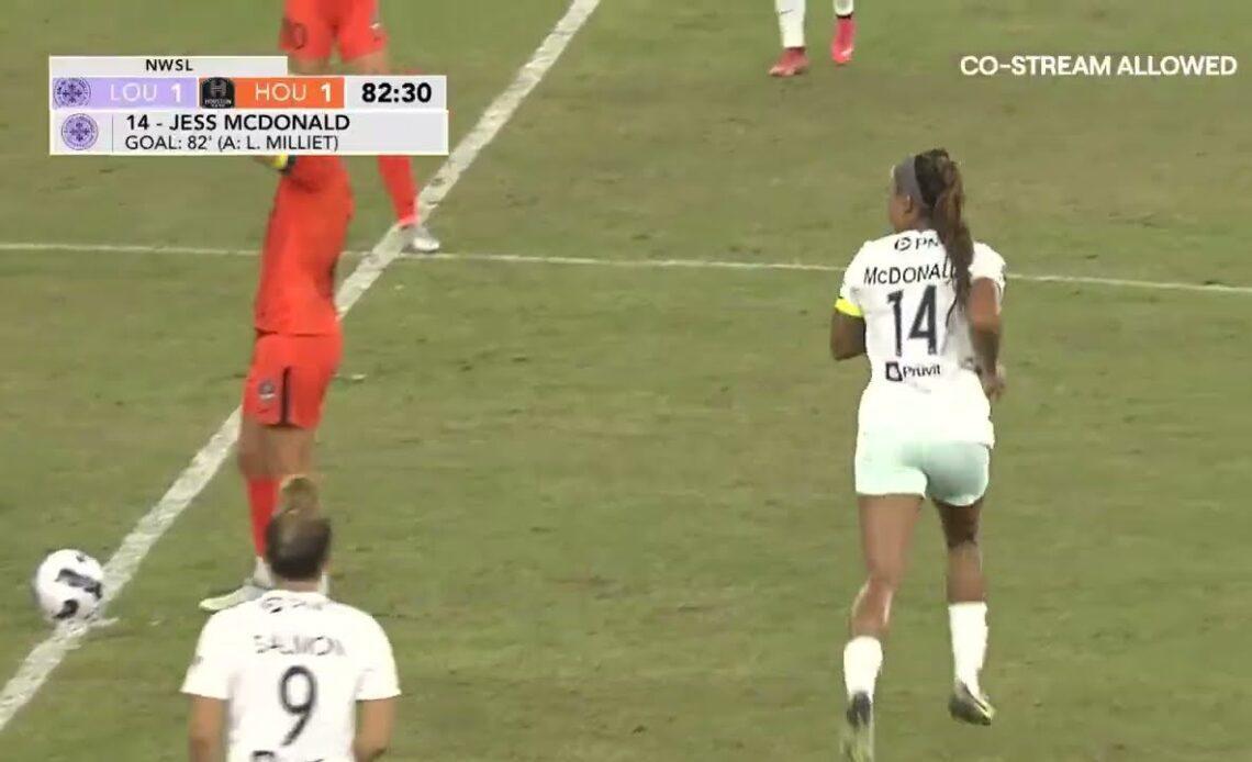 Jessica McDonald Goal: Racing Louisville FC vs. Houston Dash