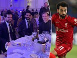 Liverpool fans go wild as Mo Salah and his agent are pictured with Reds' hierarchy at dinner