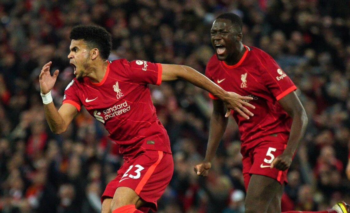 Liverpool players Luis Diaz and Ibrahima Konate