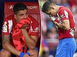 Luis Suarez left sobbing on the bench after final home game for Atletico Madrid before summer move