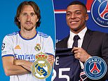 Luka Modric laughs off suggestions he will leave Real Madrid in the lurch just as Kylian Mbappe did