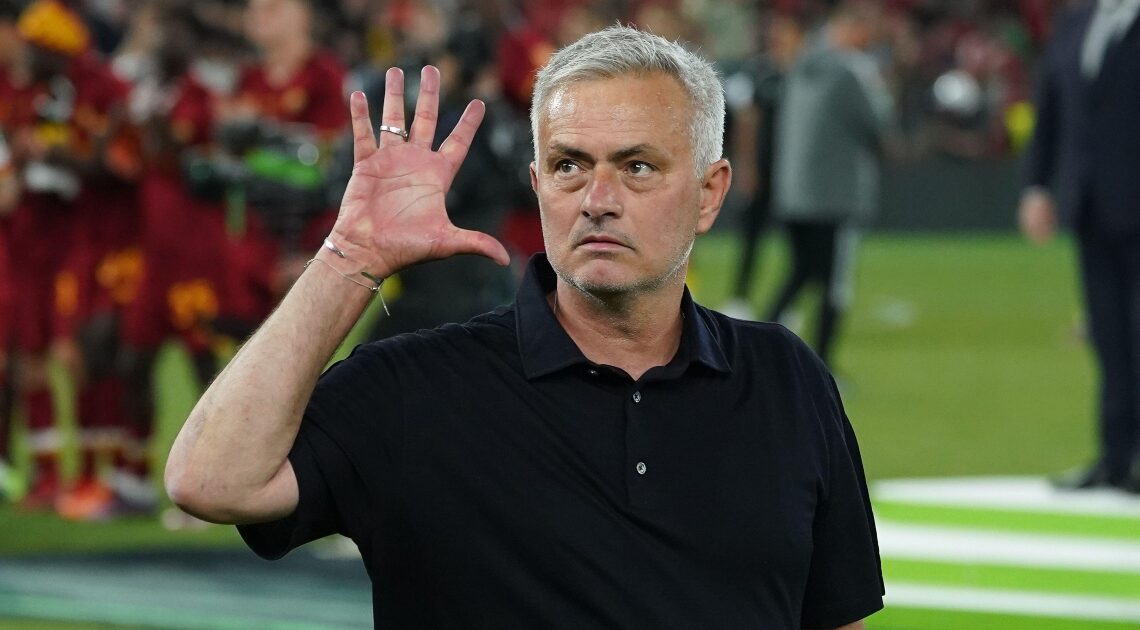 Mourinho's five-finger salute hailed Roma glory & Conference League joy