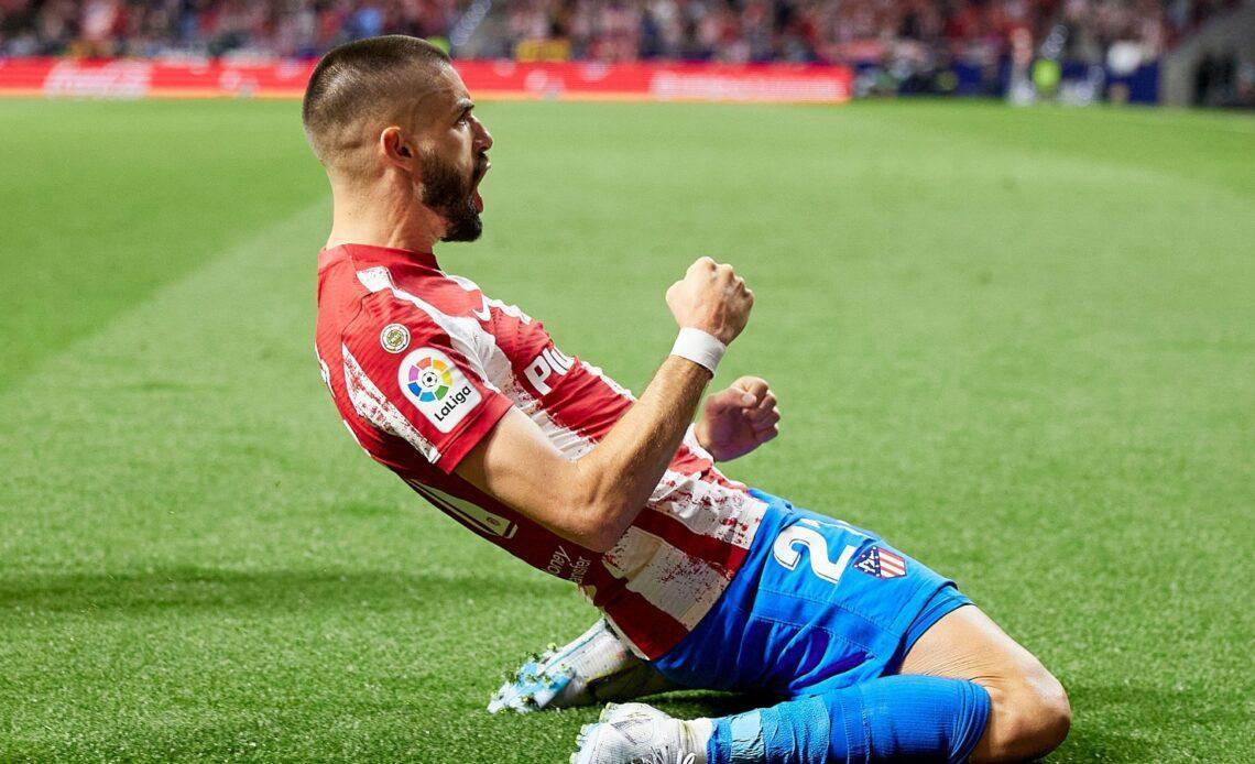 Reported Newcastle target Yannick Carrasco celebrates his goal