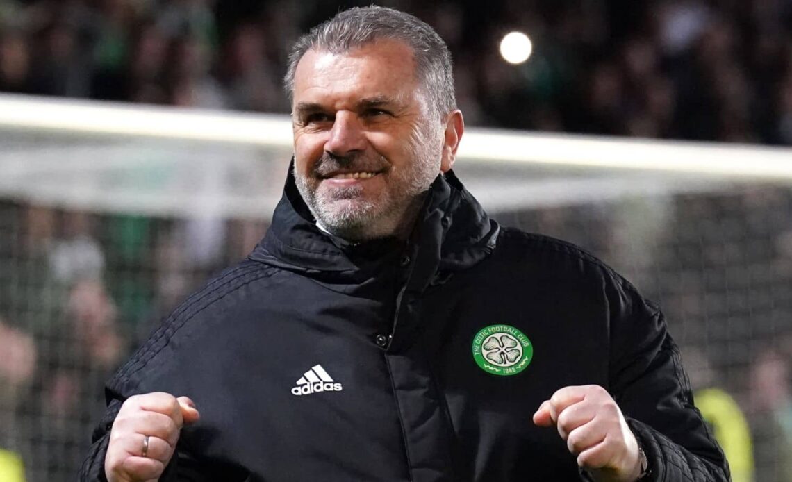 Celtic manager Ange Postecoglou celebrates