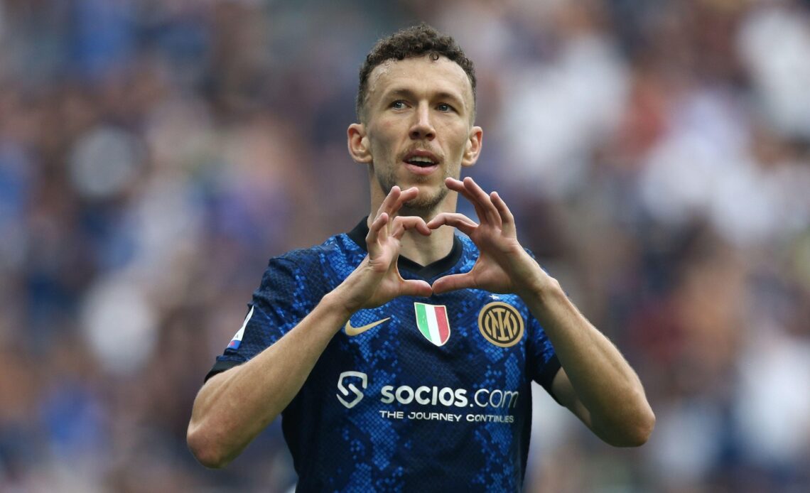 New Tottenham signing Ivan Perisic celebrates a goal