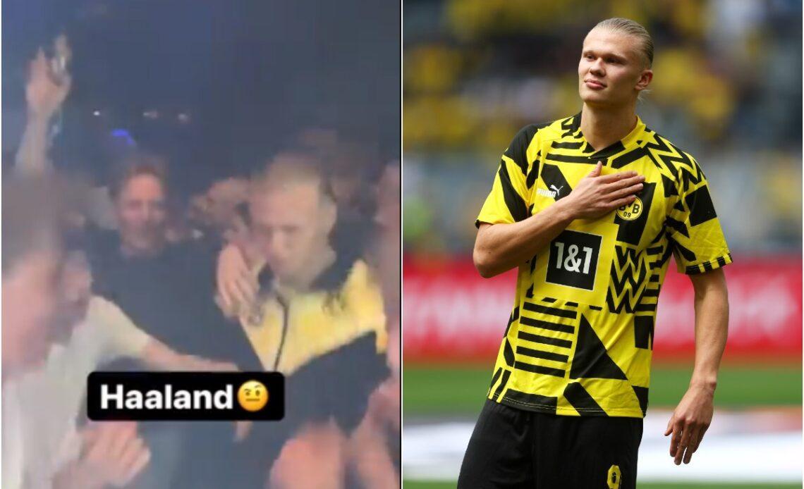 Video: Erling Haaland clubbing with Dortmund fans following emotional farewell ahead of City transfer