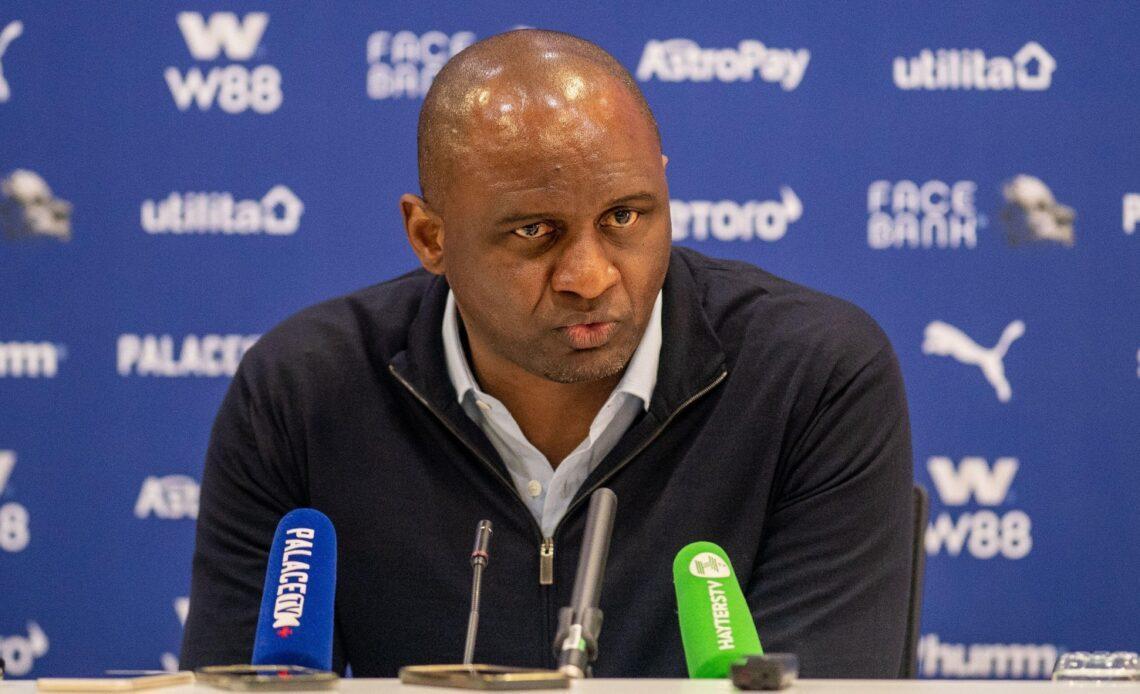 Patrick Vieira during a press conference