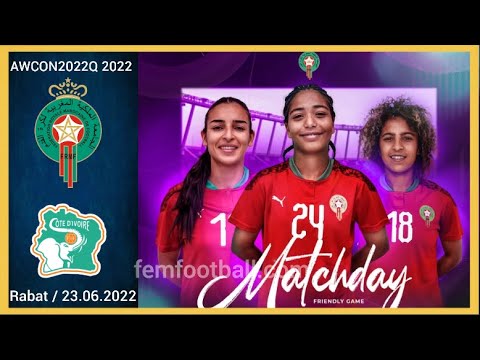 [0-0] | 23.06.2022 | Morocco vs Ivory Coast | African Women Cup Of Nations Friendly #TeamMorocco