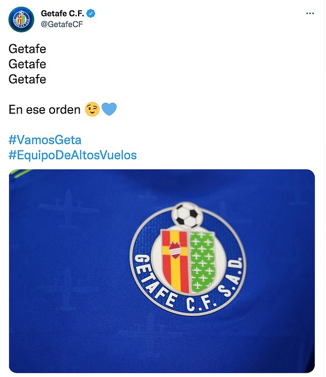 The Spanish club's official Twitter account also appeared to hint at the move as it mimicked Bale's famous 'Wales Golf Madrid' slogan