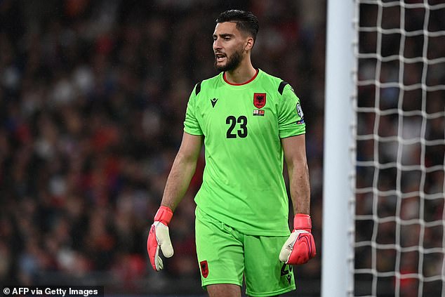 The 27-year-old has 19 caps for Albania and played in their 5-0 defeat to England last year