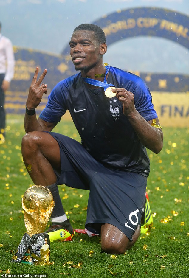 Pogba won the World Cup with France in 2018 but couldn't take the success to United