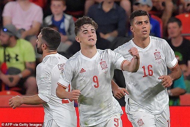 The 17-year-old star scored his first goal for Spain in a 2-2 draw with Czech Republic in June