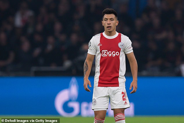 The Gunners are also looking to secure the signing of Ajax defender Lisandro Martinez