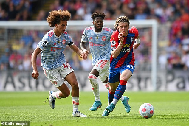 Palace will be looking for a new midfielder after Conor Gallagher (right) returned to Chelsea