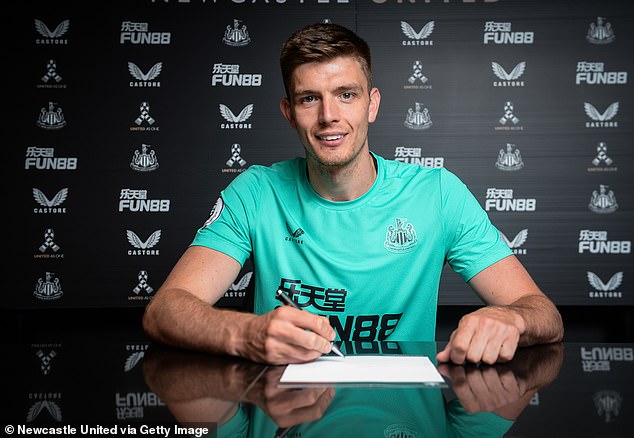 Botman will be Newcastle's third summer arrival after Nick Pope (pictured) and Matt Targett