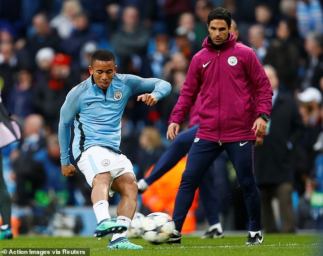 The move would see him reunite with former Man City assistant manager Mikel Arteta