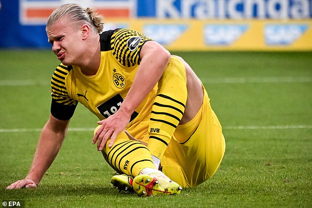 Haaland missed 16 matches for Borussia Dortmund last season due to three injury spells