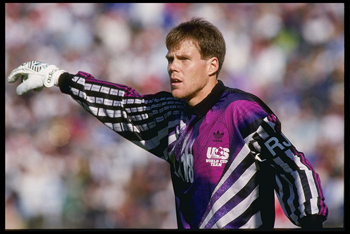 Brad Friedel pictured playing for USA in 1990