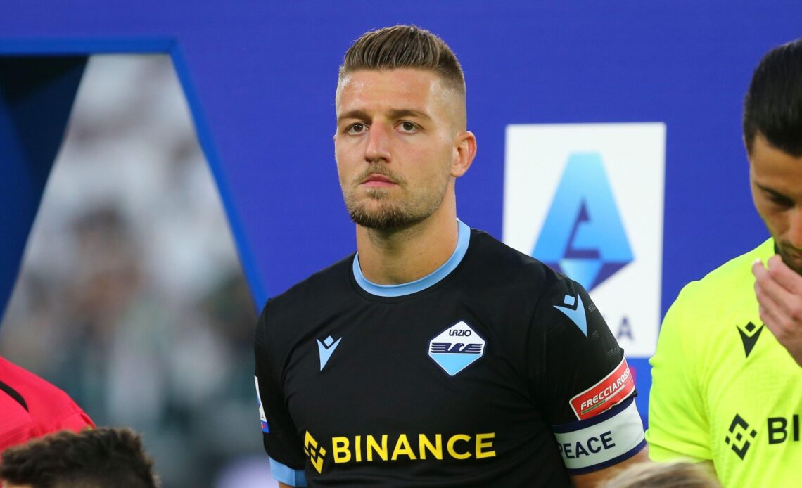 Reported Chelsea target Sergej Milinkovic-Savic before a match