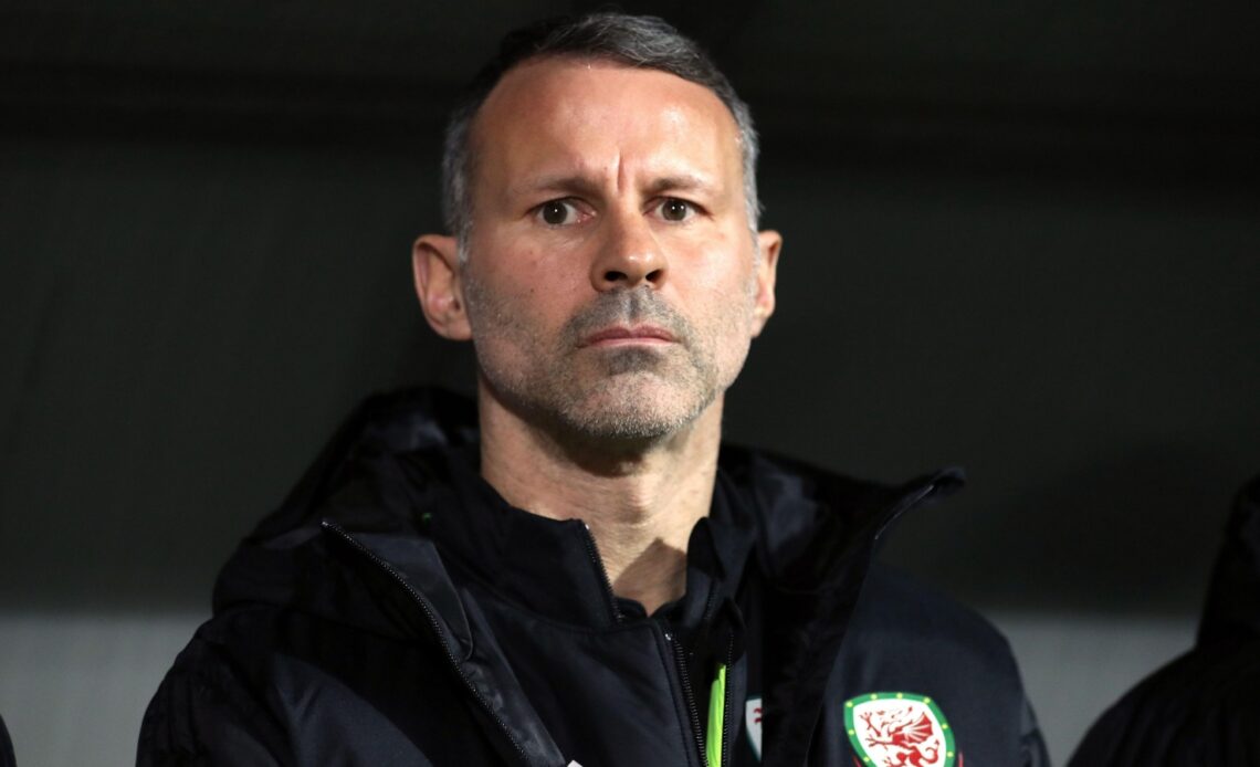 Wales manager Ryan Giggs during a match