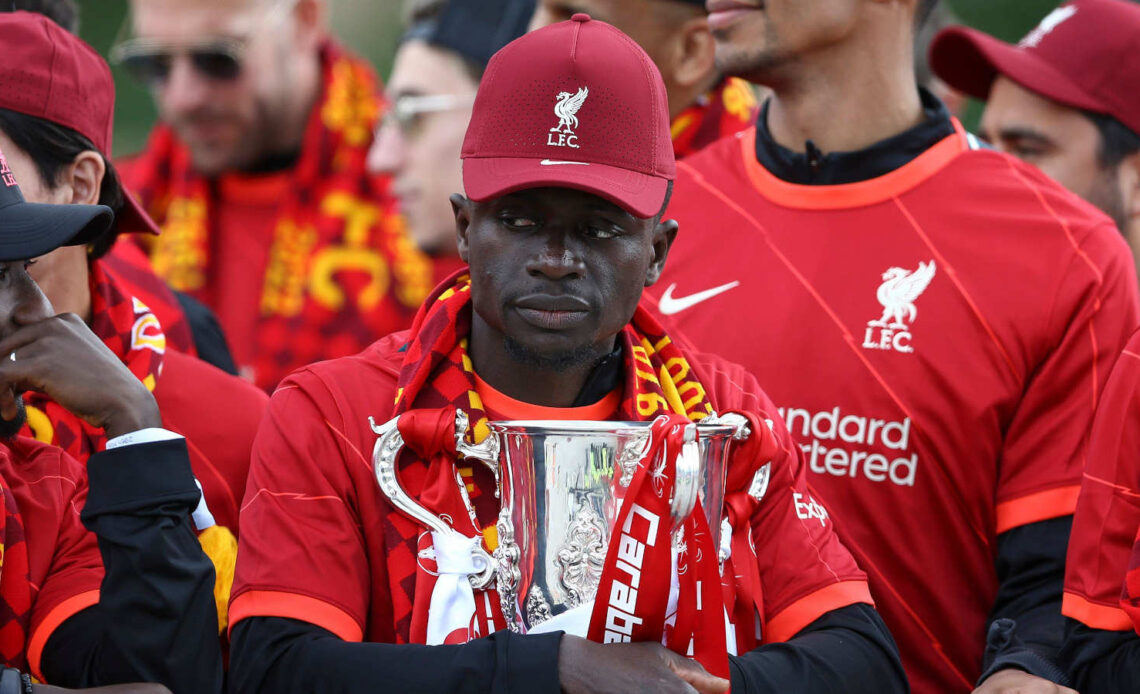 Sadio Mane on the Liverpool post-season celebration
