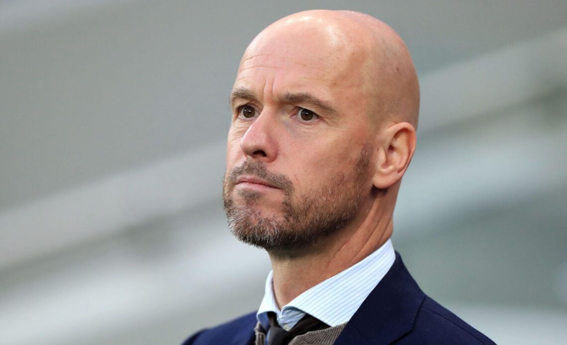 Man Utd boss Erik ten Hag watches his team