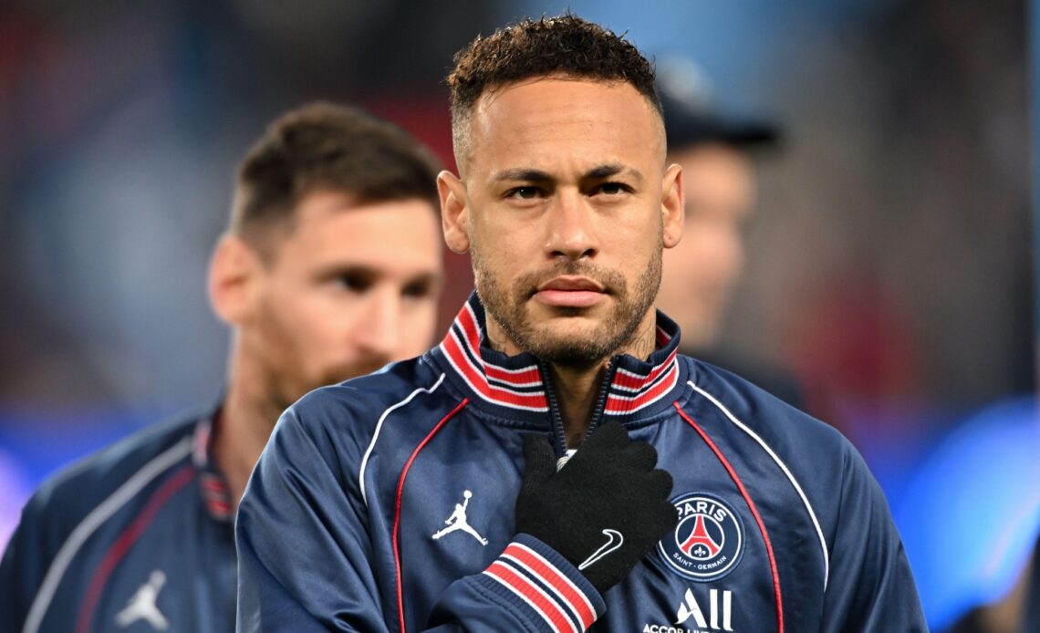 Paris Saint-Germain forward Neymar before a match