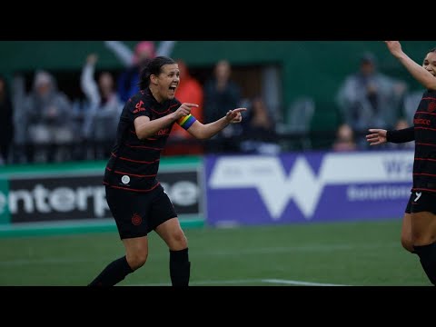 POSTGAME | Christine Sinclair talks about her brace and picking up three points against Angel City