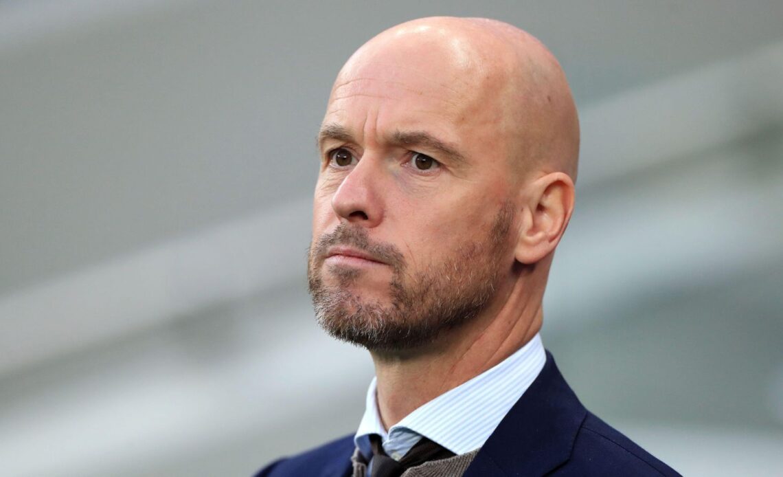 Man Utd boss Erik ten Hag watches his former team Ajax