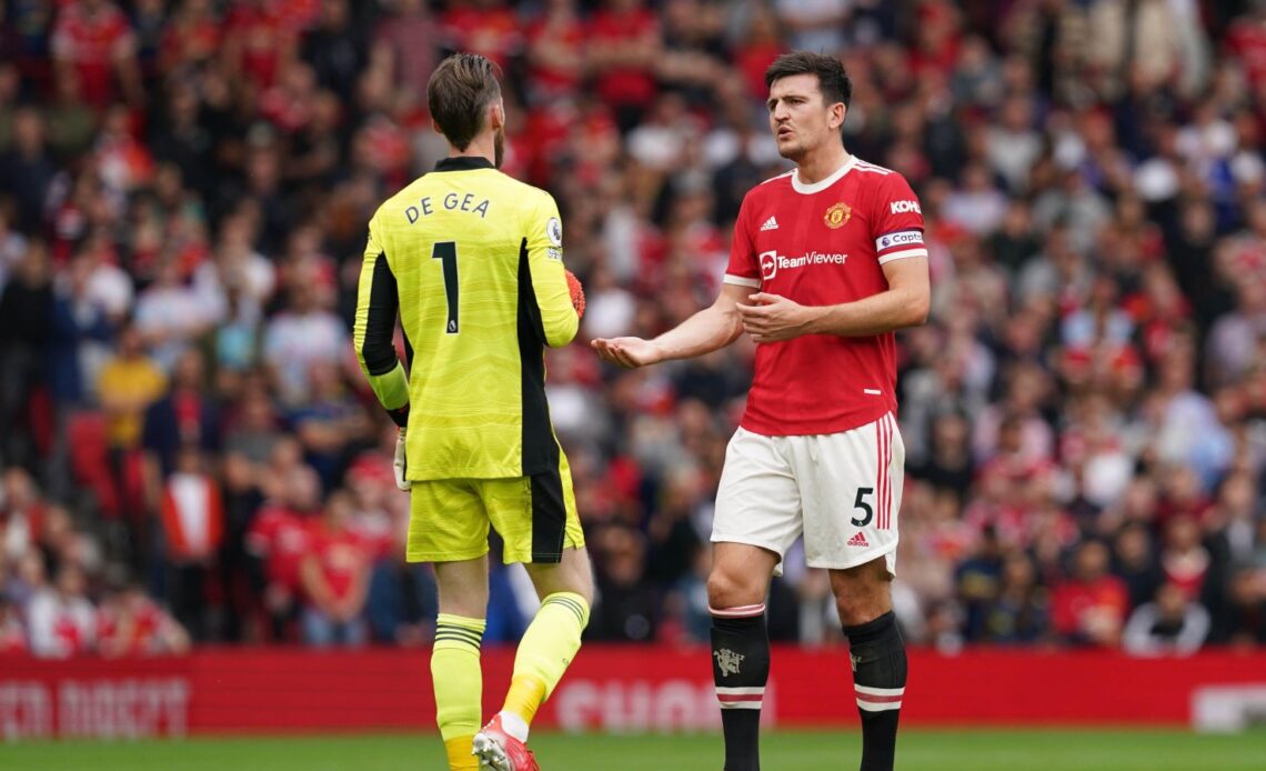 Manchester United duo Harry Maguire and David de Gea