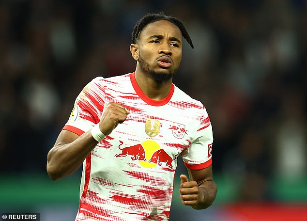 RB Leipzig are demanding a fee of £100million if they are to sell Christopher Nkunku