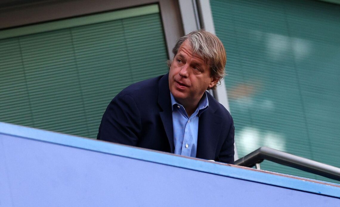 Chelsea owner Todd Boehly sits down in his seat