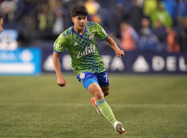 Seattle Sounders FC midfielder Obed Vargas