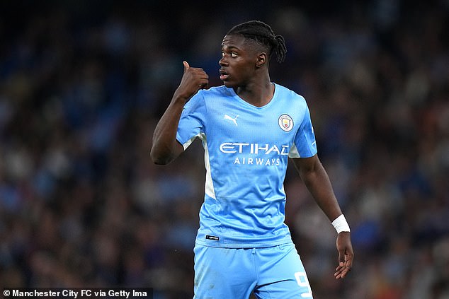 Manchester City's Romeo Lavia (above), 18, is in talks over a £10million move to Southampton