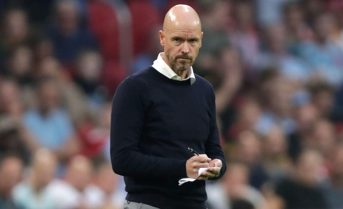 Man Utd boss Erik ten Hag writes down notes