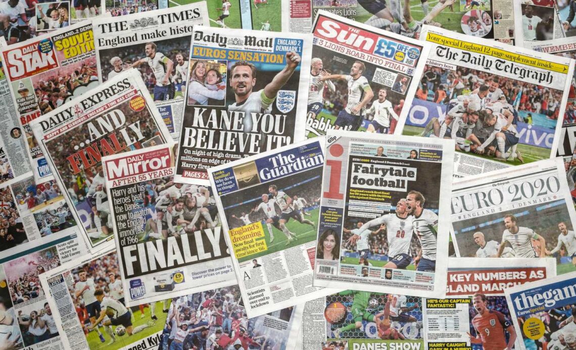 Football coverage in newspapers