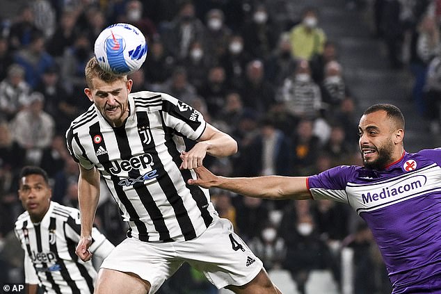 The Dutchman is a force in the air, winning four aerial duels per match for Juve last season