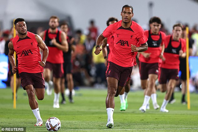 The Reds continued their pre-season preparations on Monday ahead of facing their big rivals
