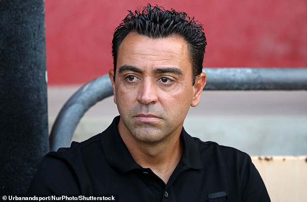 Boss Xavi (pictured) has always made wingers his priority since taking over at the club