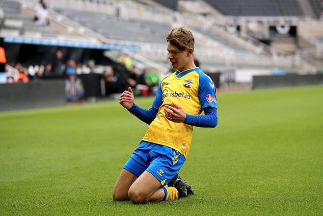 Dibling went viral in April after scoring a hat-trick of identical goals for Southampton's B team