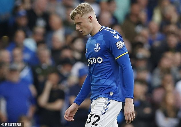 The 20-year-old made six appearances in the Premier League last year for the Toffees