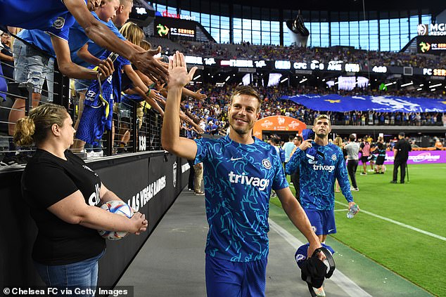 Chelsea's Cesar Azpilicueta has also been heavily linked with a move to the Nou Camp