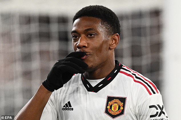United have relied on Anthony Martial who has impressed during pre-season under Ten Hag