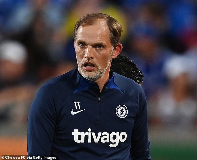 Chelsea manager Thomas Tuchel (above) has been urged by fans to sign a striker like Ronaldo