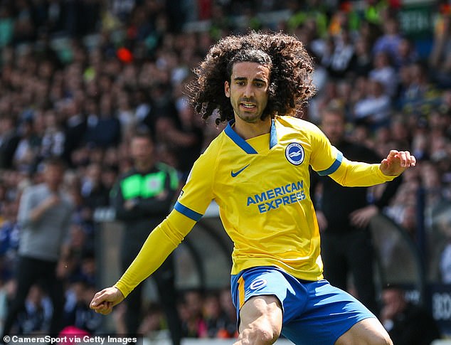 Spanish left back Marc Cucurella has quickly become one of Brighton's best players