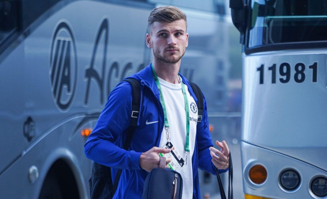 Chelsea forward Timo Werner before a match