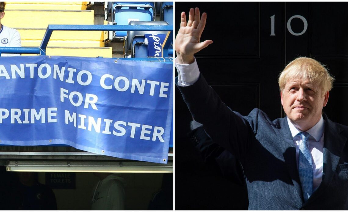 Boris Johnson waves goodbye.